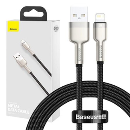 USB-kabel för Lightning Baseus Cafule, 2,4A, 1m (svart)