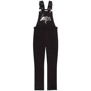 Kids - Hype Black Sequin Logo Overalls 5-6 years - All in ones - 5-6 years - Black