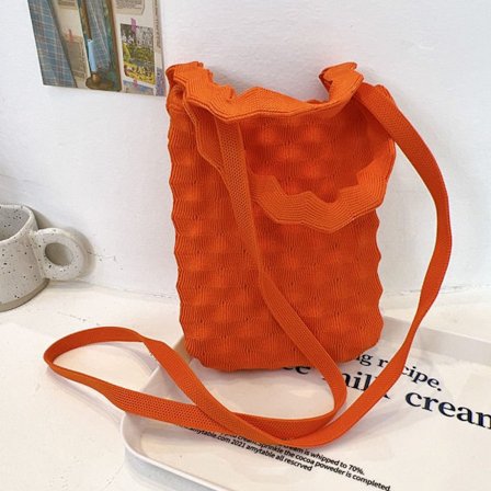 Strikket håndtaske skulder crossbody taske 12 12