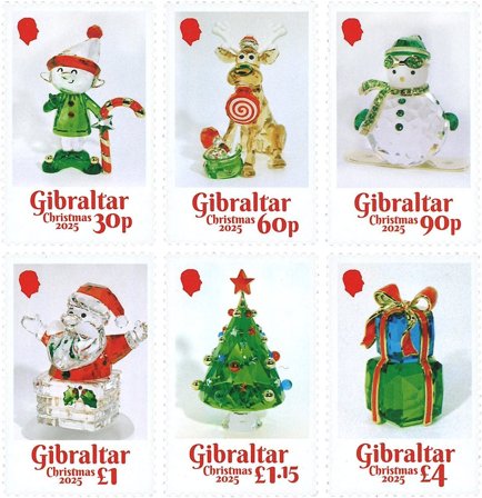 Gibraltar - Julen 2025 - Postfrisk sæt 6v