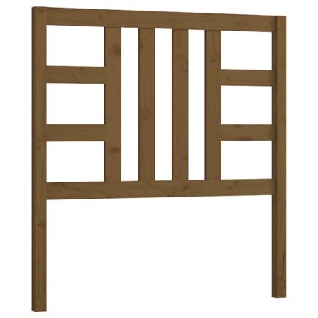 Vidaxl Sänggavel Honungsbrun 81x4x100 Cm Massiv Furu Brun