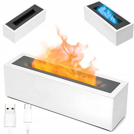 Bordskamin Aroma Diffuser Luftfuktare med Flamm-effekt