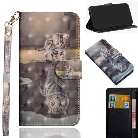Light Spot Decor Wallet Cover for iPhone 11/XR - Cat