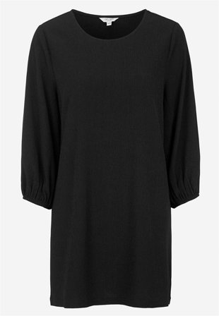 Cellbes of Sweden - Jerseytunika med struktur i sort til damer i størrelse 34/36