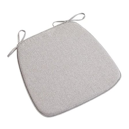/EA/ Stolsdynor för matstolar, mjuka och bekväma texturerade minnesskumskuddar med band och halkfri baksida 45*42CM - grå