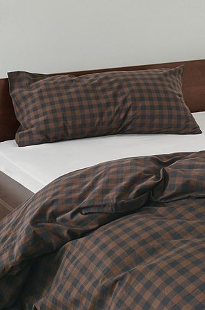 Jotex - Örngott 50x90 Cm Ekologisk Brun/svart LAUREN - Köp Örngott hos Jotex