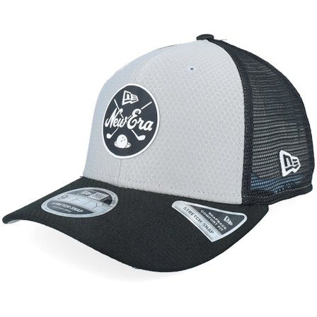 New Era - Grå trucker Kasket - Hex Era 9FIFTY Grey/Black Trucker @ Hatstore