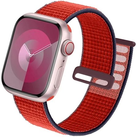 Nylon Loop Armband för Apple Watch Armband 49mm Ultra2 44mm 40mm 45mm 41mm 46-42mm Armband för iwatch armband Serie 9 8 se 7 6 5 4 10