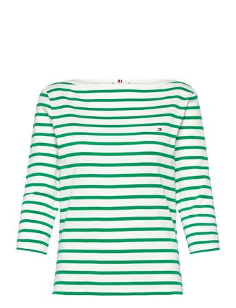 Slim Cody Boat-Nk 3/4Slv Green Tommy Hilfiger