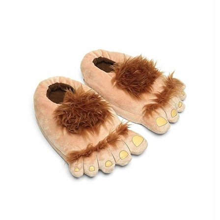 Hjemmesko, Furry Monster Adventure Hjemmesko med skridsikker sål til mænd og kvinder, varm indendørs udendørs fantasy-tema gave til fans