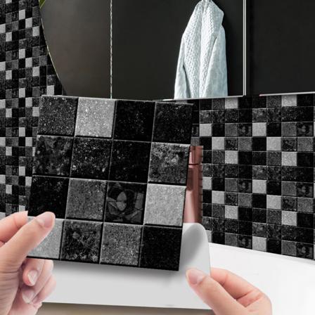 10 St Kakelklistermärke Mosaikmönster Självhäftande Väggdekal