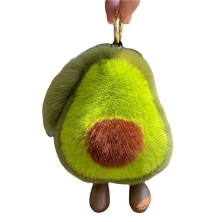 Gosedjur Avokado Bilnyckelkedja Hänge Dockan med Ben