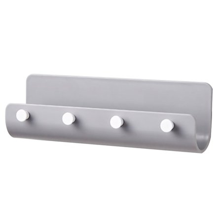 Nøkkelholder for vegg, postholder for vegg med 4 nøkkelkroker, veggnøkkelholder, nøkkelhenger for vegg, postorganisator for veggmontering