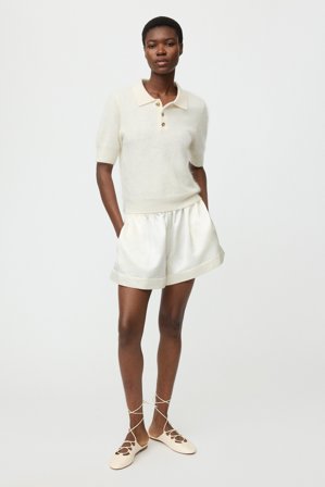 Soft Goat - Brushed pique - XL - Feather White