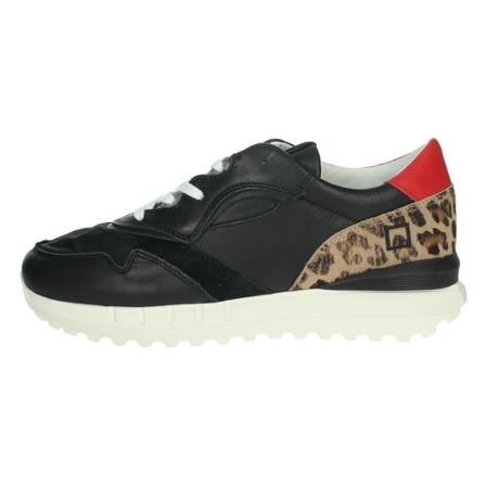 D.a.t.e., 93 Sneekers Basa Zwart, Dames, Maat:37 EU,leopard