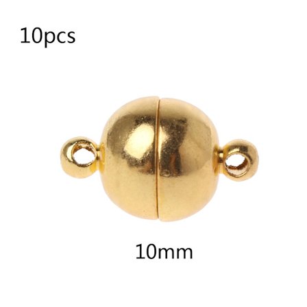 10 st/set Mode Rostfritt Stål Kula Form Magnet Berlock Armband Halsband Smyckestillverkning Tillbehör Magnetlås
