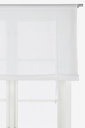 &Home - Voile laskosverho - Valkoinen - Laskosverhot - 140 - - Homeroom