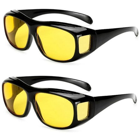 Mörkerkikare Clip-On Glasögon - 2 Stycken - Mörkerkikare Glasögon - Clip-On Solglasögon - Bilglasögon - Mörkerkikare Glasögon - Tillbehör - Clip...