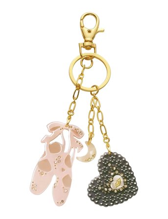 Maanesten Ballerina Keychain Blush - Gold - ONE SIZE