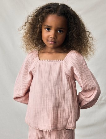 Lil'Atelier Nmflulu Ls Shirt Lil - Pink - 110