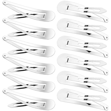 50 stk. 3,2 tommer store metalklemmer til hår, skridsikre hårklemmer