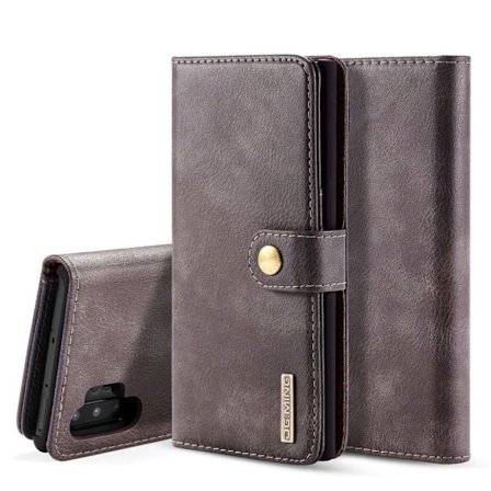 DG.MING Samsung Galaxy Note 10 Pro 2-in-1 Wallet etui - Grå