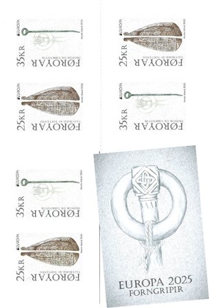 Færøerne - EUROPA 2025 arkæologiske opdagelser - Postfrisk hæfte