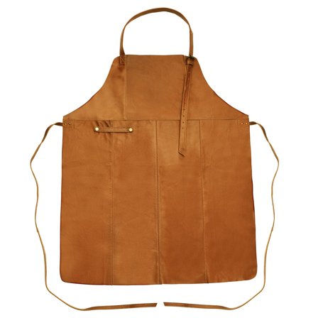 Apron | Cognac Goat Leather for Men - Gifts for foodies