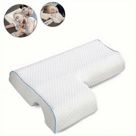 1 st Arched Cuddle Kudde med Långsam Återhämtning Minne Skum för Par - Anti-tryck Hand Kudde för