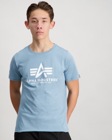 Alpha Industries Basic T-Shirt BL K Harmaa T-paidat Pojat - Kids Brand Store
