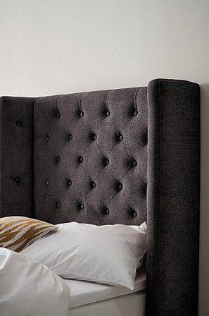 Jotex - Lyx Sänggavel 90 Cm Mörkgrå SKENE - Köp Sänggavlar hos Jotex