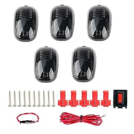 Tagkabine Marker Kørelys Dæksler Toplys 12 LED til 2003-10 Ram 1500 2500 3500 2011-2018 Hvid Røg