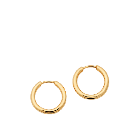 Syster P Beloved Fat Medium Hoops Gold Örhängen Dam Guld ONESIZE