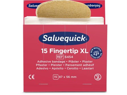 Salvequick Plåster refill fingertopp XL 15/fp - Lyreco - Skyddsutrustning - Första Hjälpen - Förband och Refill