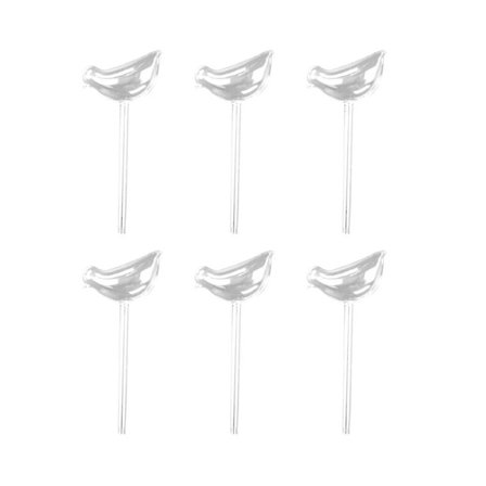 6 stk plantevanner selvvanning globe selvvanning håndblåst klart glass plantevannpære for innendørs (som vist)