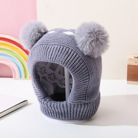 1-6 år Baby mössa Vinterskydd Öron Mössor Varm toddler Bonnet