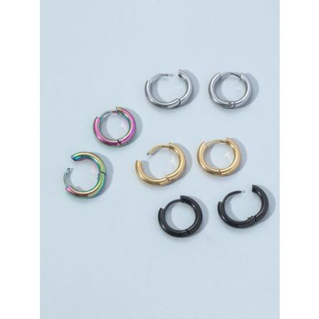 Pack 4 Par 13,5 Cm Hoops Örhängen I 316 Stål