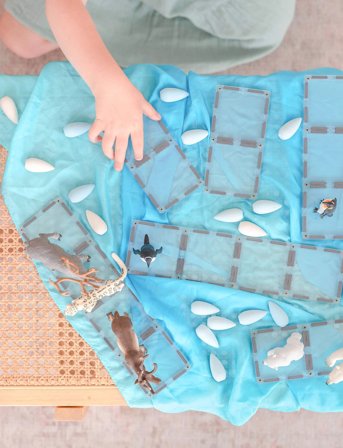 Connetix Clear Rectangle Pack 12 Pieces - Multi/patterned - ONE SIZE