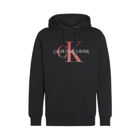 Calvin Klein, Bluza Z Kapturem Czarny, Mężczyzna, Rozmiar: M