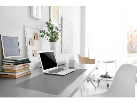 DURABLE Schreibunterlage PP mit Dekorrille 650x500cm grau