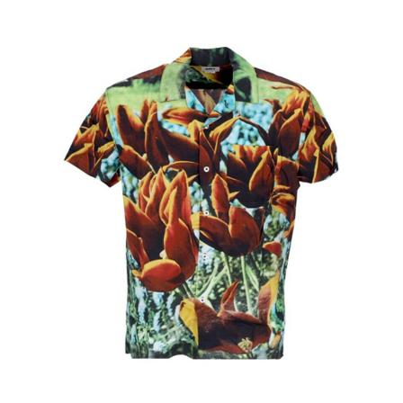 Obey short-sleevedshirt Orange, Herre Skjorter
