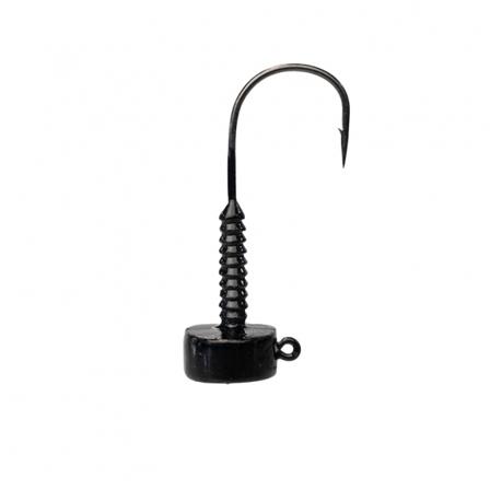Lunker City Ned Head Black 4-pack, 7gr - 2/0