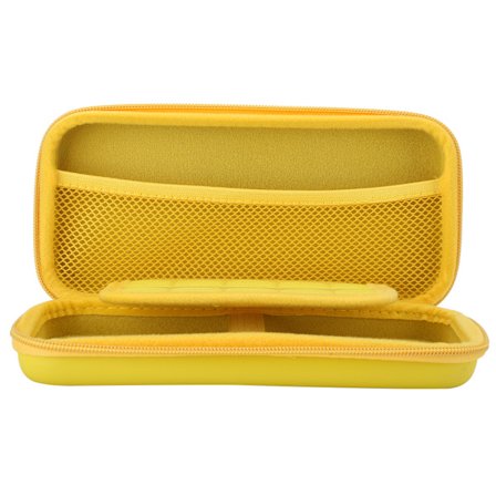 Bärbar Förvaringsväska Mini Bär EVA Skyddsfodral för Nintendo Switch Lite Spelkonsol Gul