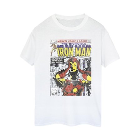 Marvel Dam/Kvinnor Iron Man Head Gear Off Bomull Boyfriend T-