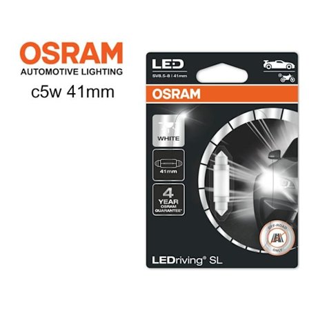 Osram c5w 41mm Led 6000K 1-pack spollampa festoon sv8,5-8 c10w
