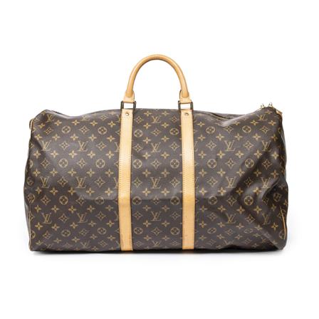 Louis Vuitton Vintage Pre-owned Keepall 55 Monogram Väska brun, Dam Vintage Väskor, Dam, Storlek: ONE SIZE