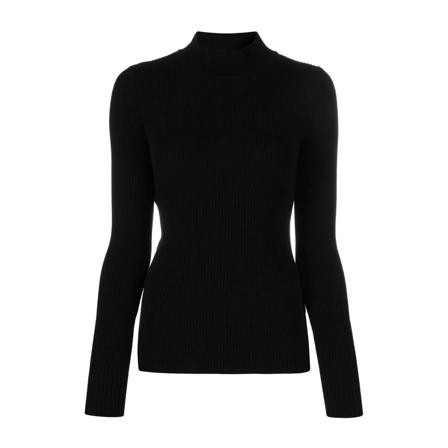 Alberta Ferretti, Turtlenecks Zwart, Dames, Maat:XL