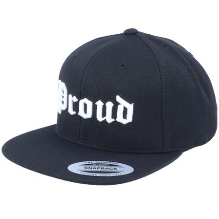 Blackletter - Svart snapback Keps - 3D Proud Black Snapback @ Hatstore