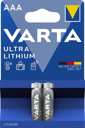 VARTA 1x2 Professional Lithium Micro AAA LR 03
