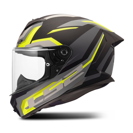 Casco Integral LS2 FF820 Rapid III Hyper Negro alta visibilidad amarillo M